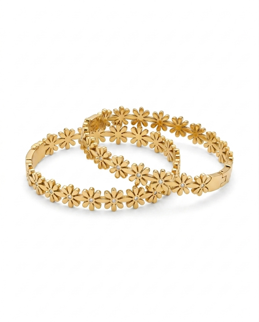 Elegant Flower Cuff