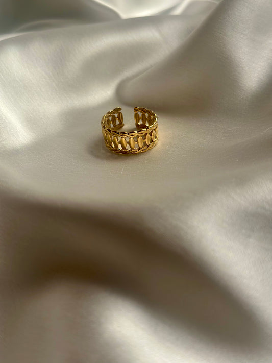 Golden Band Ring - Adjustable