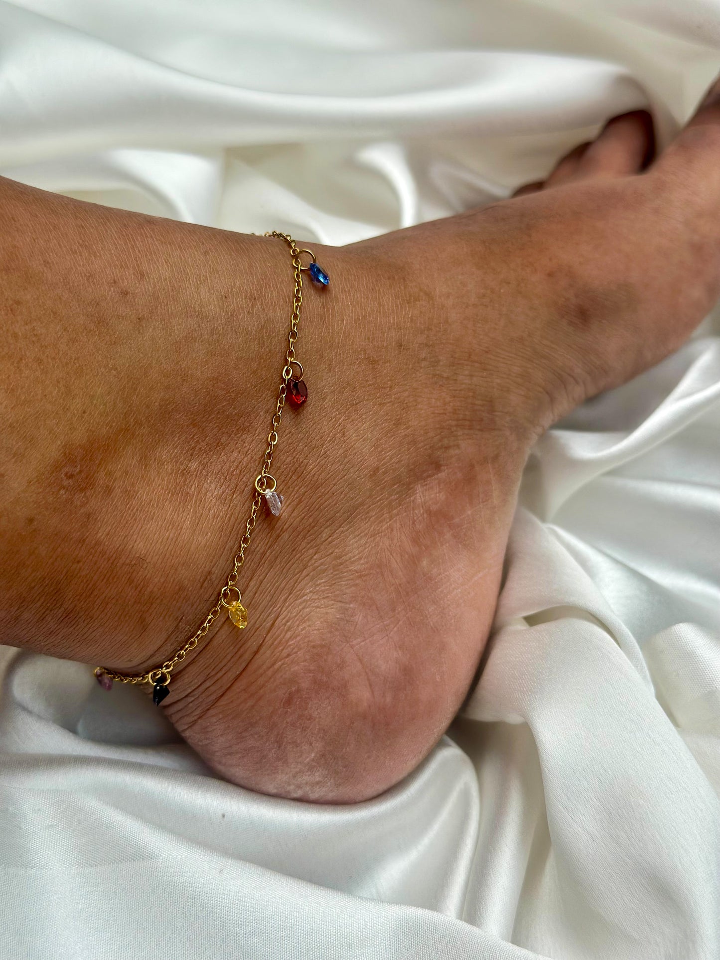 Crystal Multicolour Anklet