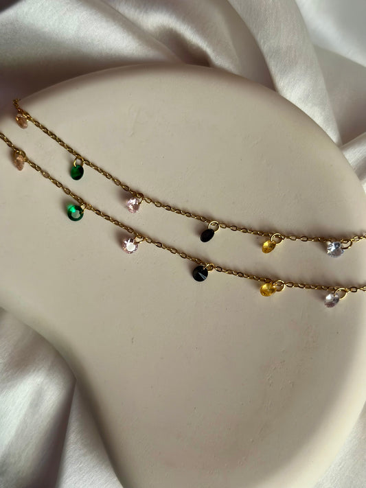 Crystal Multicolour Anklet