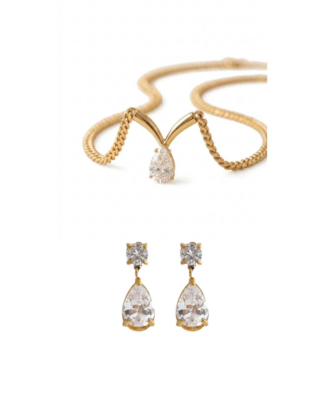 Aurelia Statement Necklace Lumi Drop Earring Bundle