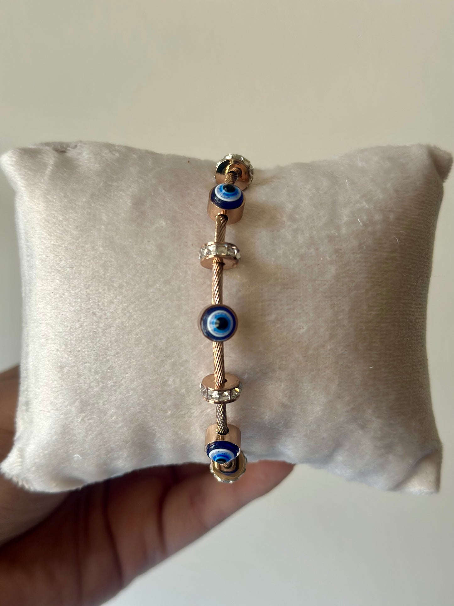 Evil Eye Bracelet - Rose Gold
