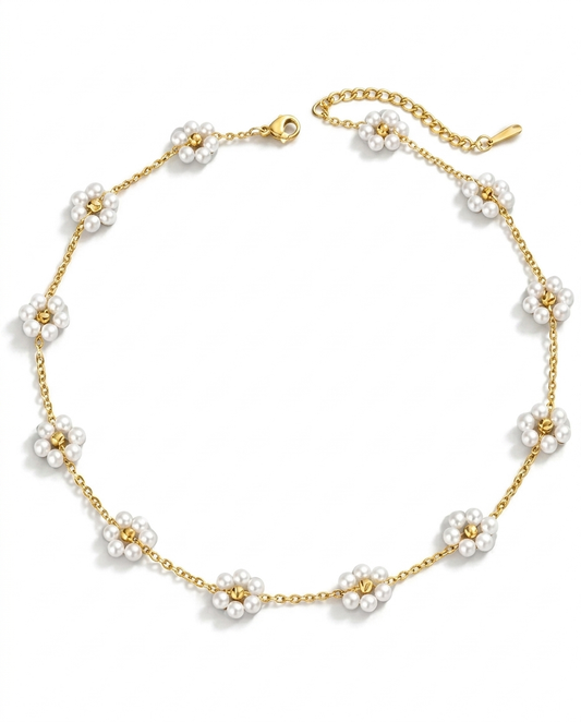 Pearl Flower Necklace