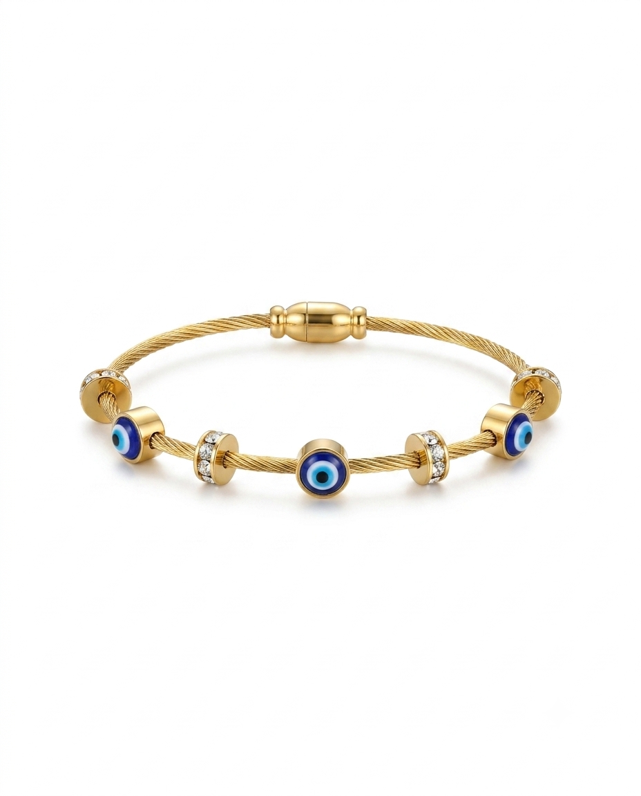 Evil Eye Bracelet - Gold