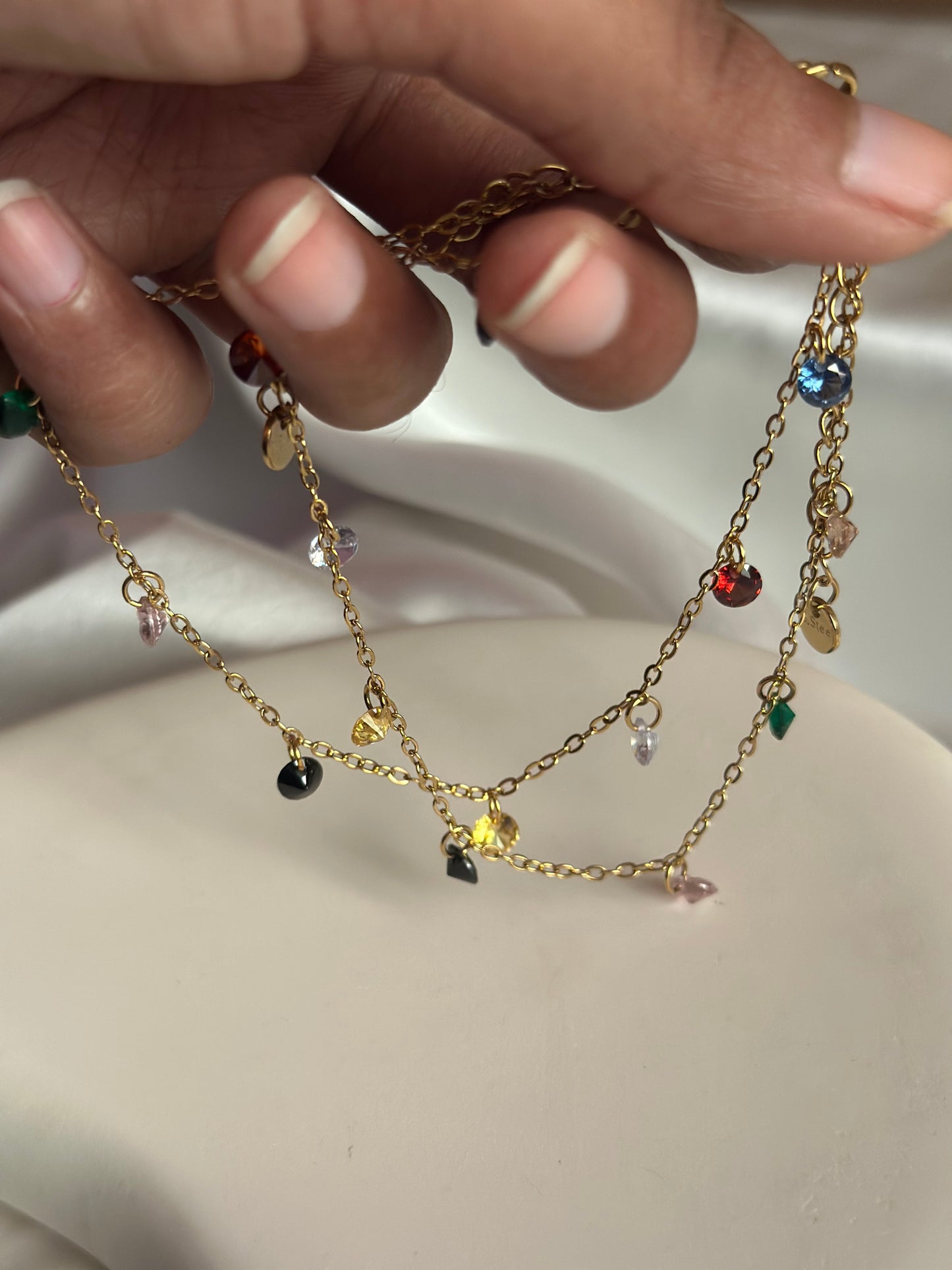 Crystal Multicolour Anklet