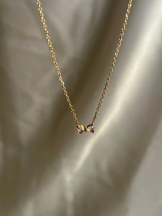 Tiny Bow Necklace