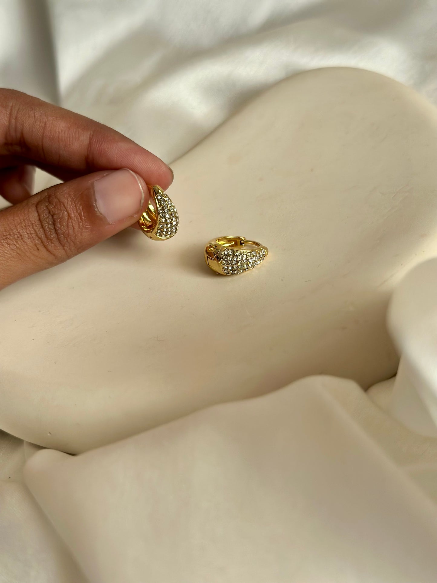 Luxe Tiny Zircon hoops