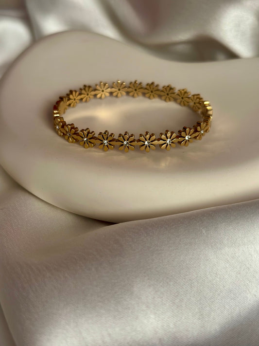 Elegant Flower Cuff