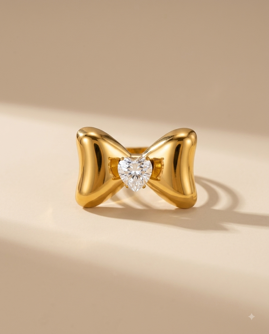 Bow Statement Ring - Adjustable