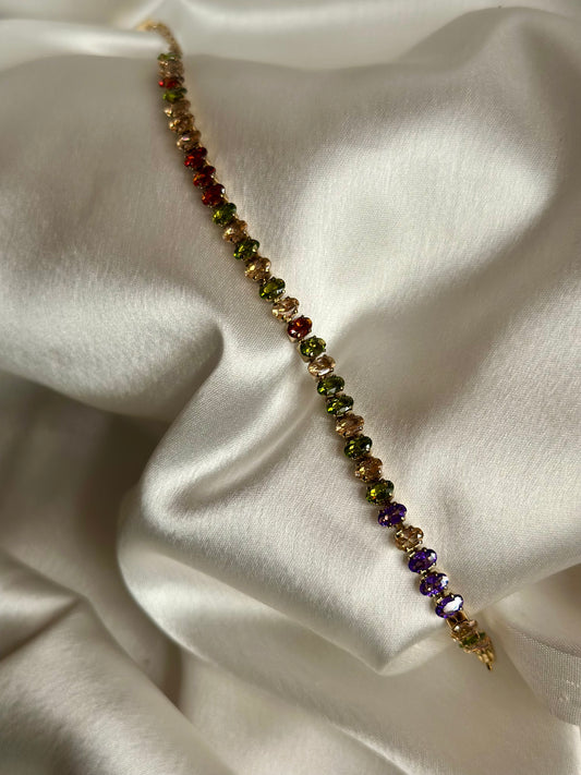 Luxe Tennis Bracelet - Multicolour