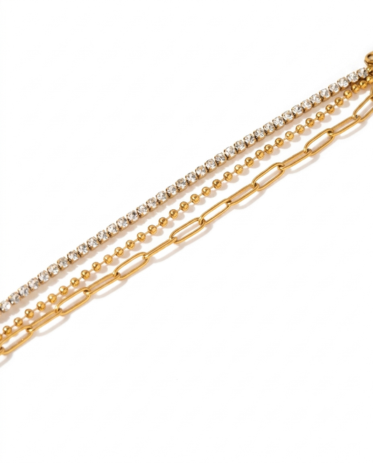 Gilded Layered Bracelet