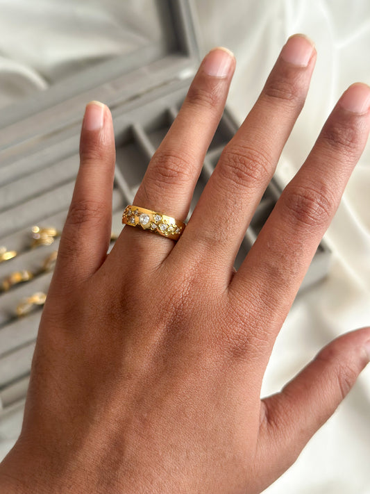 Luxe Statement Studded Ring