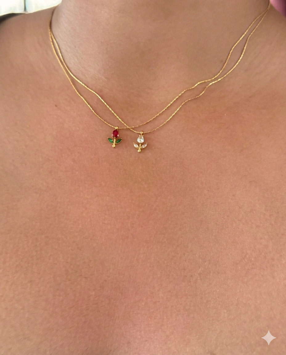 Rosalie Necklace - White
