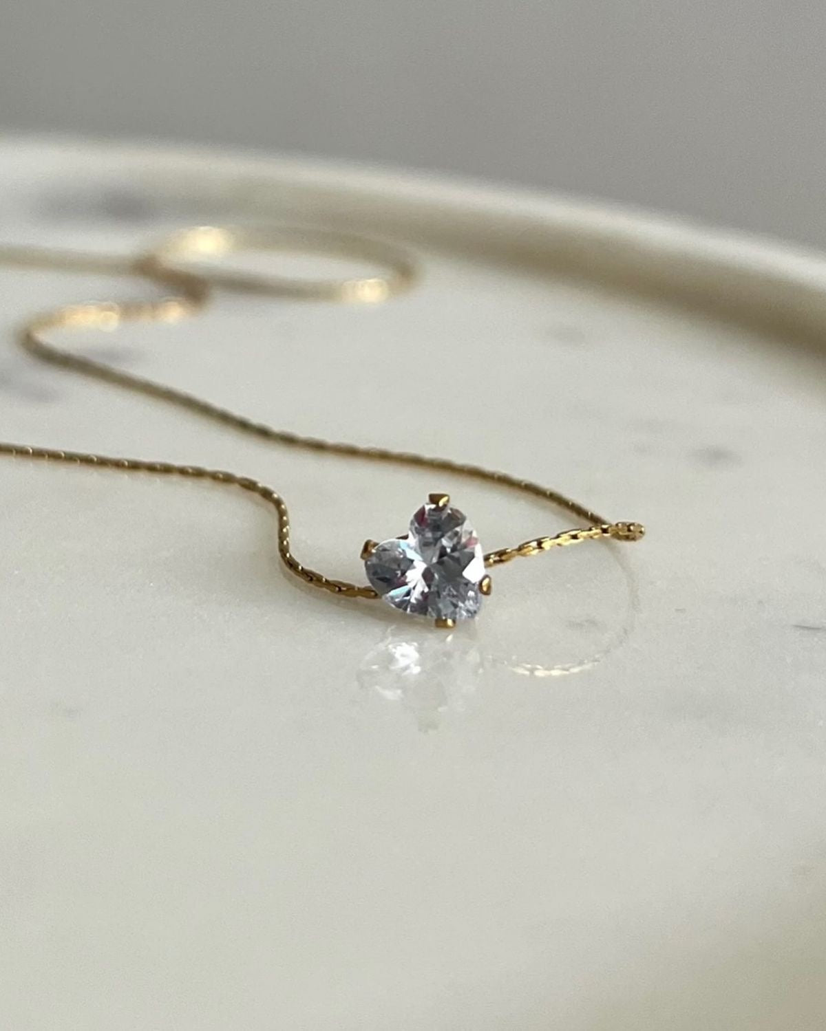 Heart Solitaire Necklace