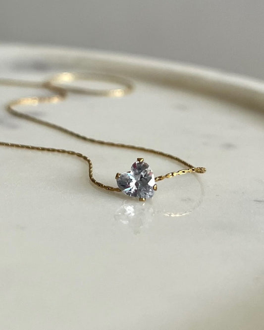 Heart Solitaire Necklace