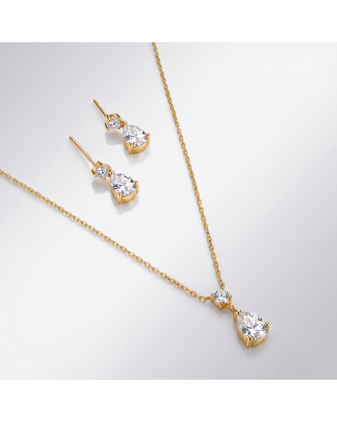 Lumi Drop Earrings and Glimmer Drop Necklace Bundle