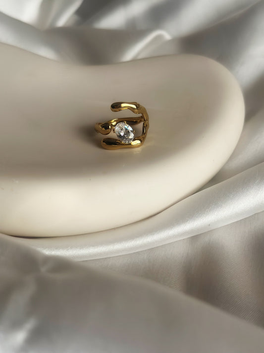 Abstract Square Ring - Adjustable