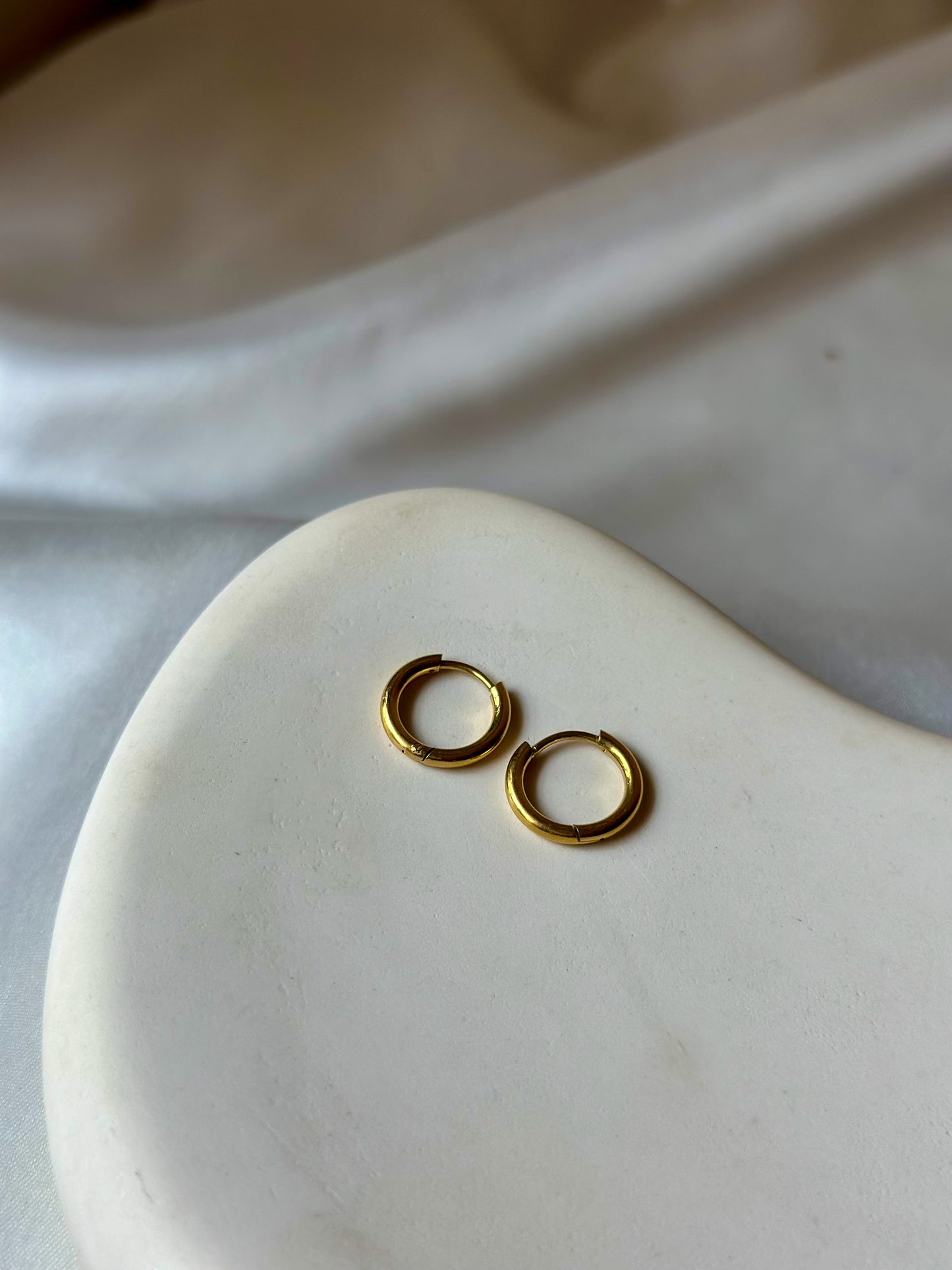 Classic Tiny Gold Hoops