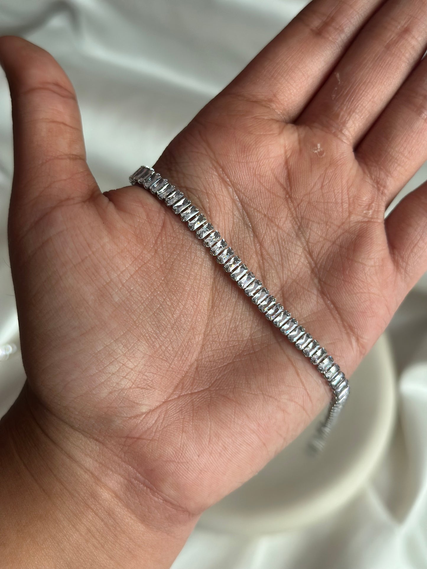 Tennis Bracelet - Silver - Unisex