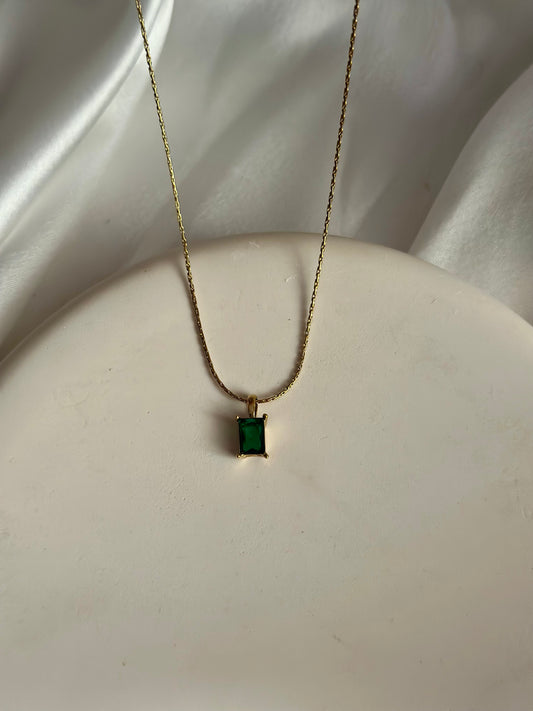 Green Emerald Necklace