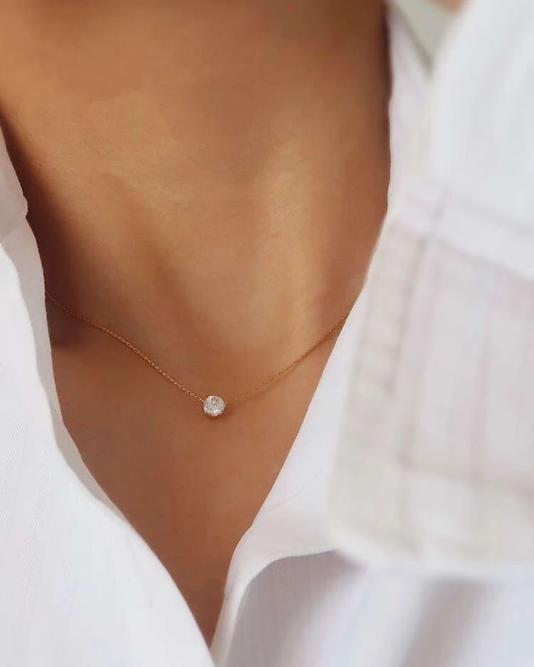 Solitaire Diamond Necklace
