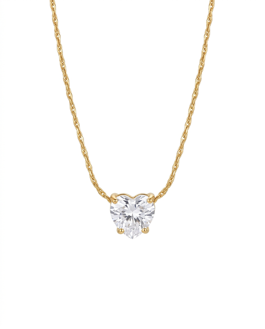 Heart Solitaire Necklace
