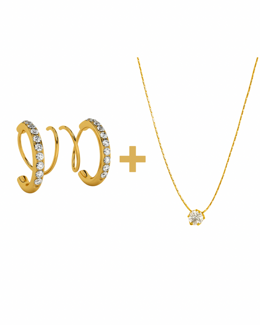 The Everyday Aura Duo - Earrings and Necklace