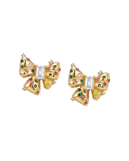Luxe Bow Studs - Multicolour