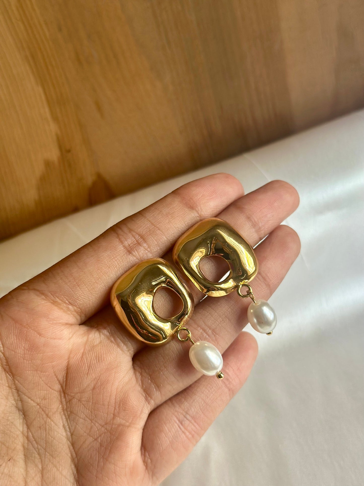 Luxe Pearl Danglers