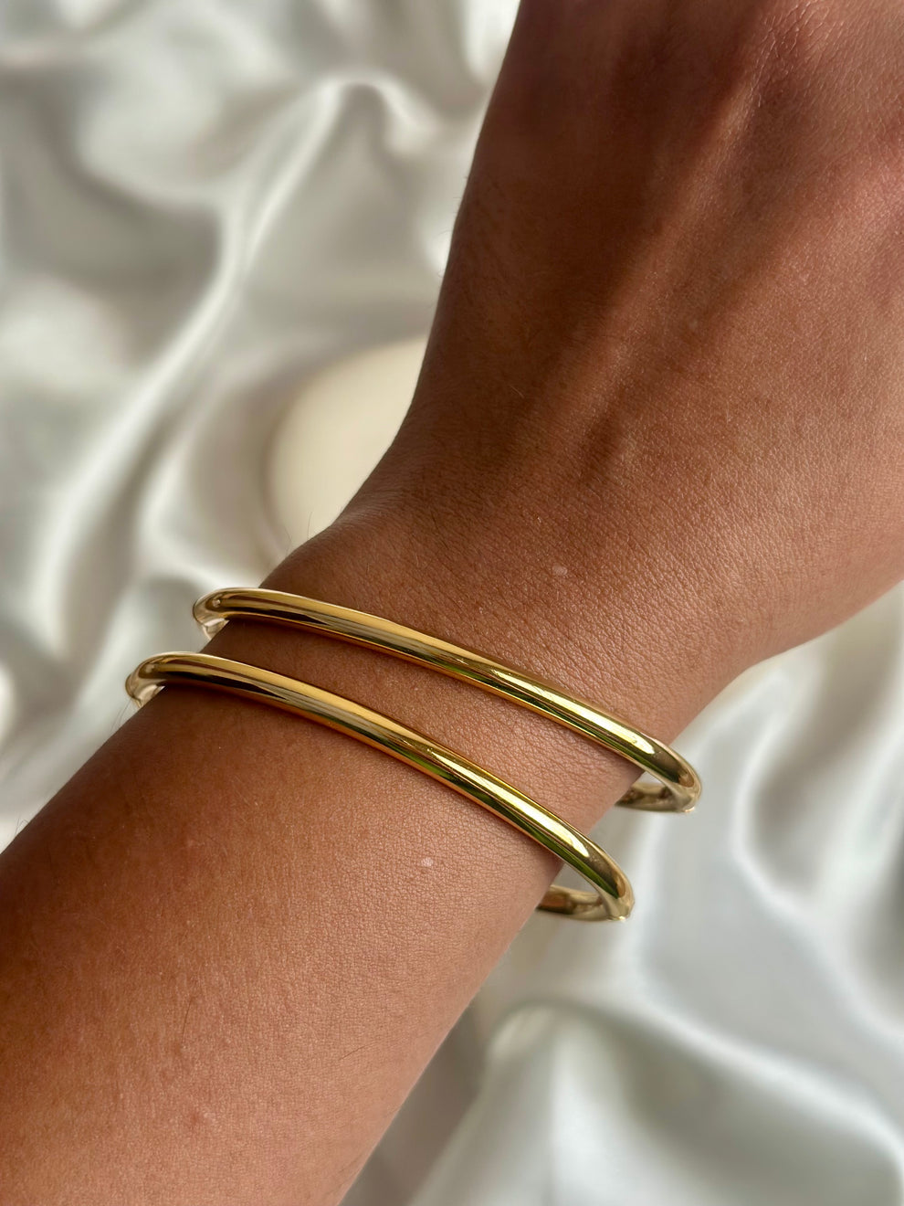 Twisted Bangles and Luxe Oval Cuff Bundle ( A Pair Each)
